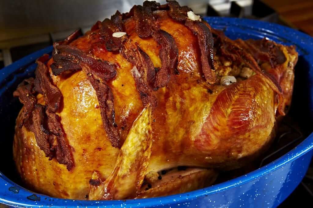 Country House Roasted Turkey with Sage and Sausage Stuffing