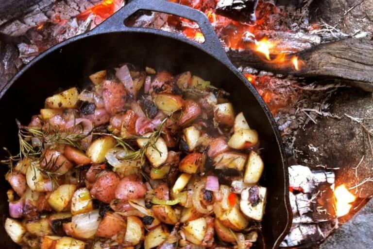 potatoes onions carrots campfire pockets recipe
