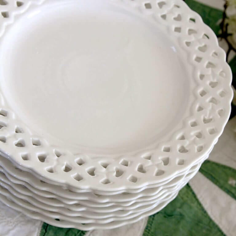 Scalloped & Pierced Plates Nora Murphy Country House