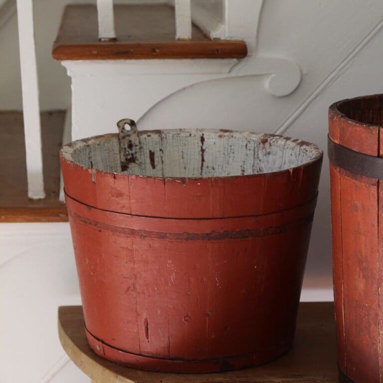 19th c. New Englnad Sap Bucket Nora Murphy Country House