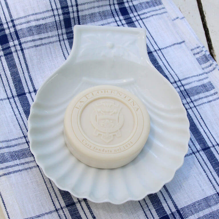 Large Scallop Shell Soap Dish & Soap Nora Murphy Country House
