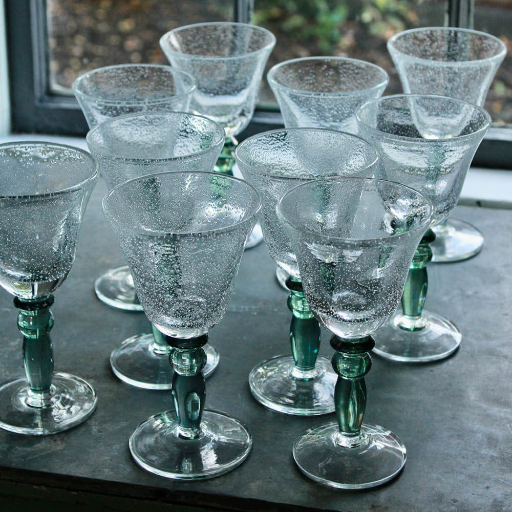 Sailor's Cottage Bubbly Glasses/Set of 10