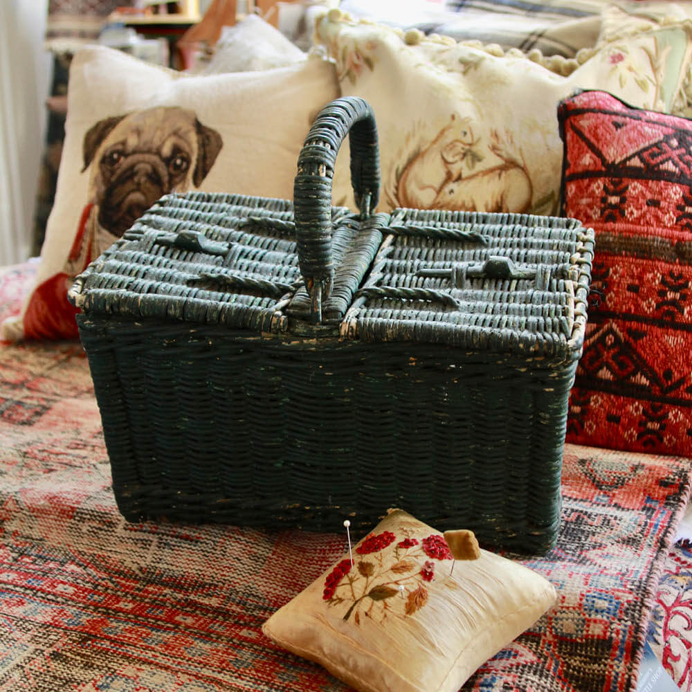 Nova Scotia Antique Sewing Basket