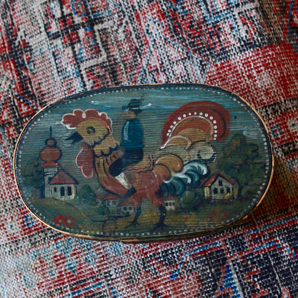 Mylo & Co. Hand Painted Band Box