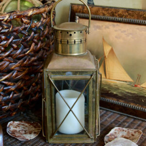 Woodside Vintage Brass Lantern
