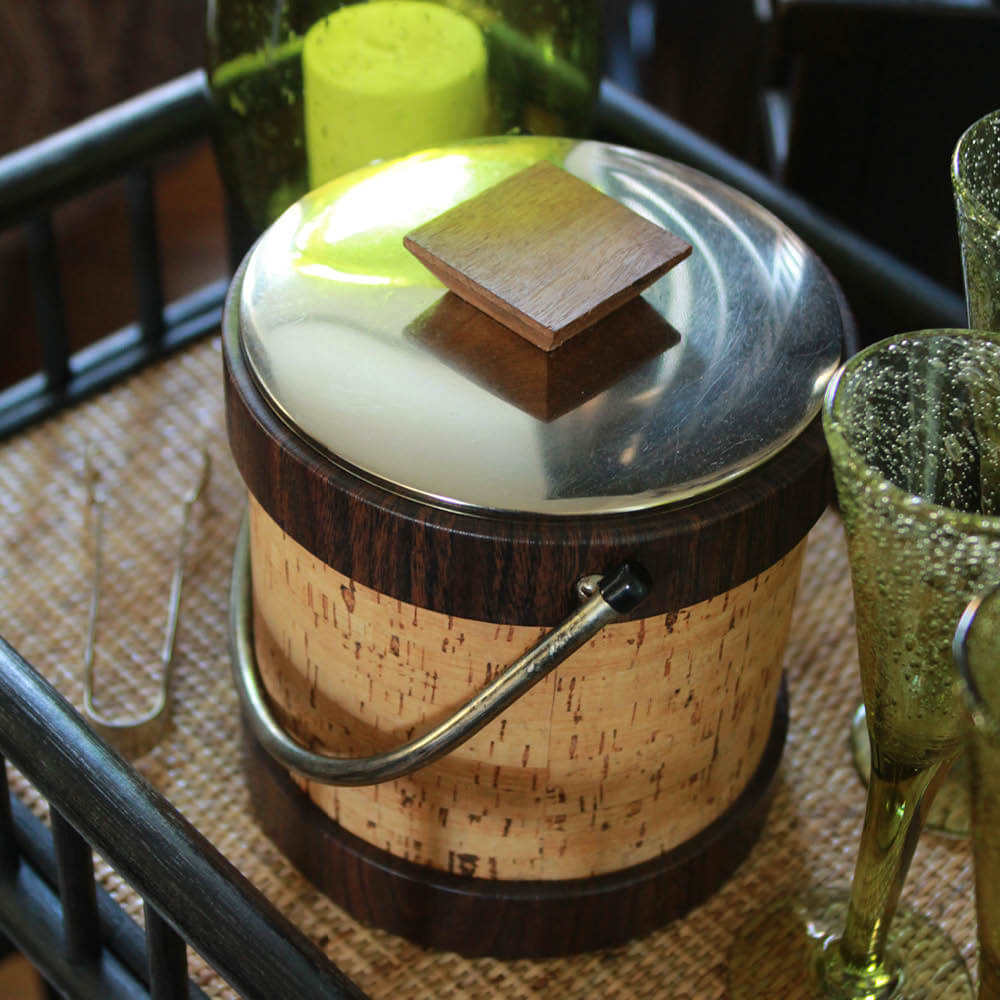 Cameron's MCM Ice Bucket & Tongs/Set of 2