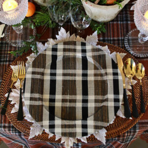Westport Woven Plaid Chargers/Set of 4