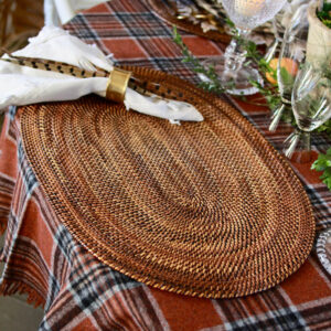 Hamptons Woven Rattan Placemats/Set of 4