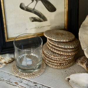 Sandy Beach Woven Coasters/Set of 10