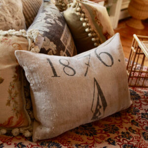1876 Antique European Sack Pillow