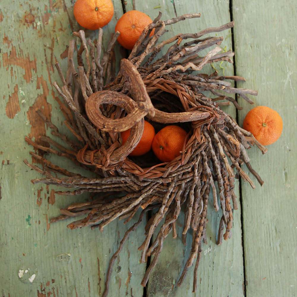 Handcrafted Twig & Vine Woodland Basket