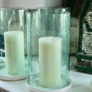 Southampton Sea Glass Hurricane & Base