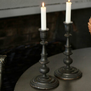 Coventry Painted Wood Candlesticks/Set of 2