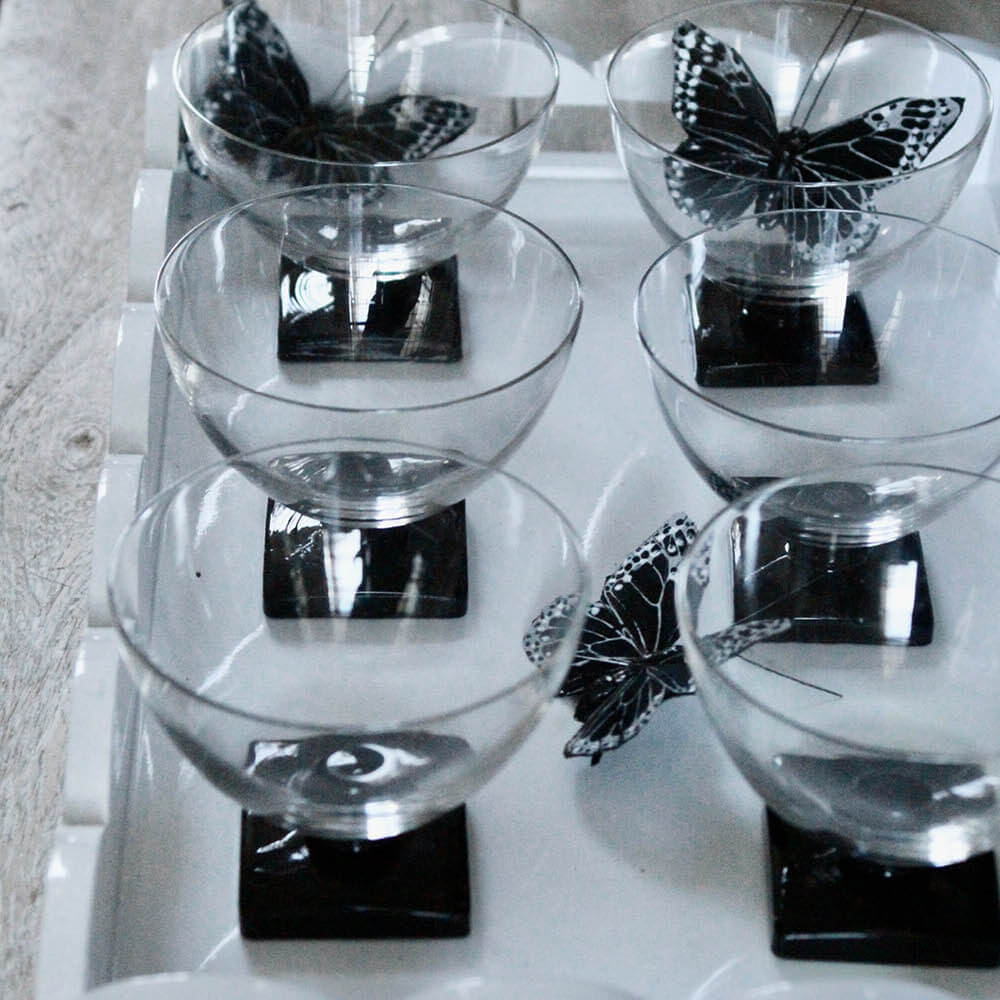 Vintage Art Deco Dessert Coupes/Set of 6