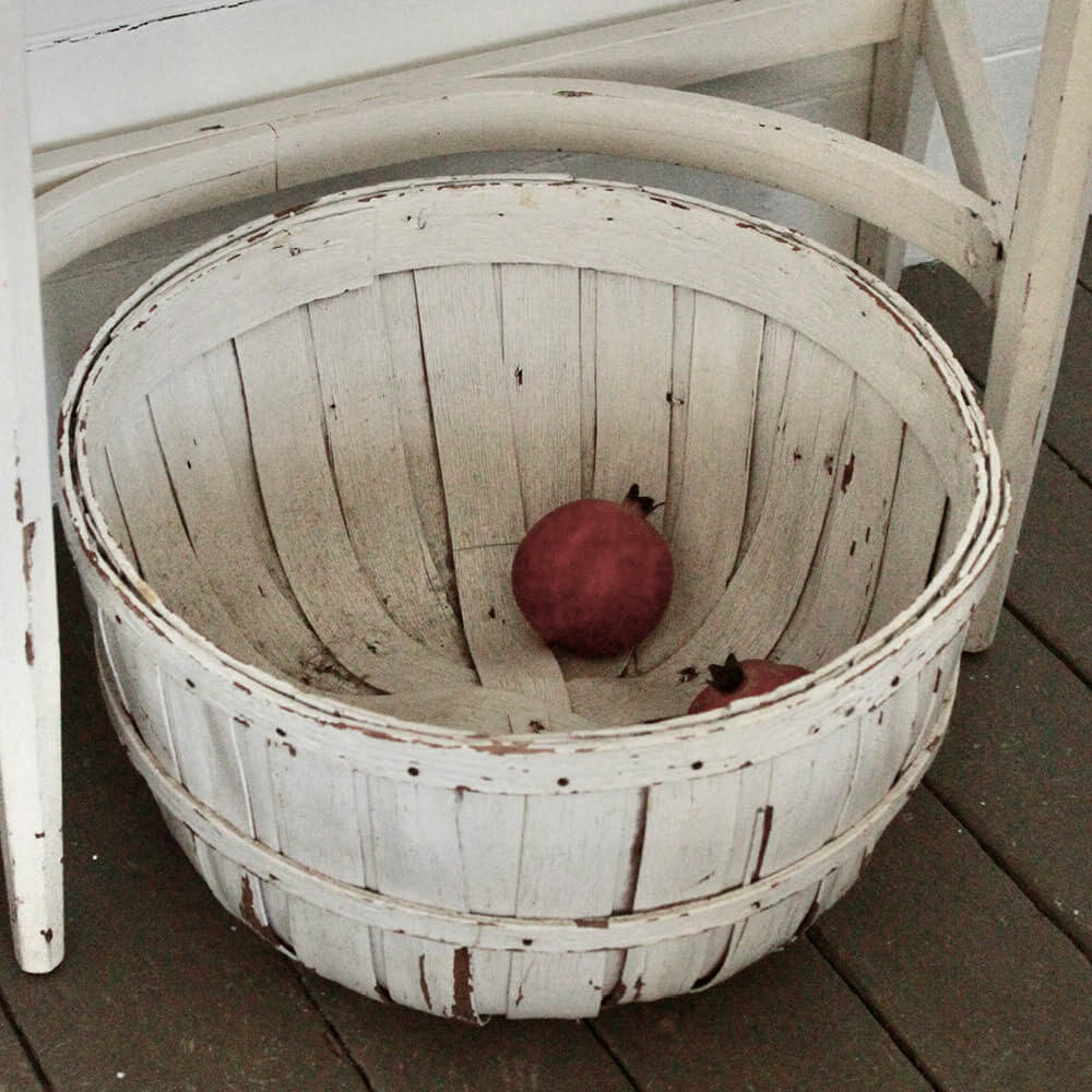 Old Painted Apple Basket