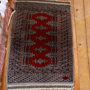 Vintage Persian Hand Woven Bokhara Rug