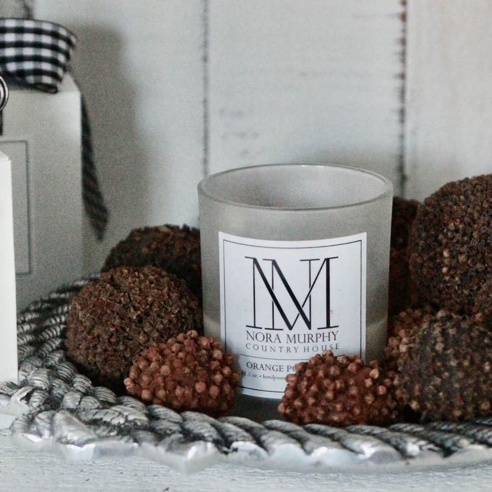 Nora Murphy Country House Orange Pomander Candle