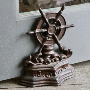 Captain's Ship Wheel Door Stop