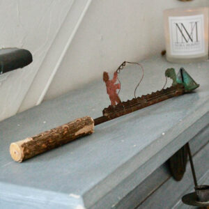 Fly Fisherman Folk Art Candle Snuffer