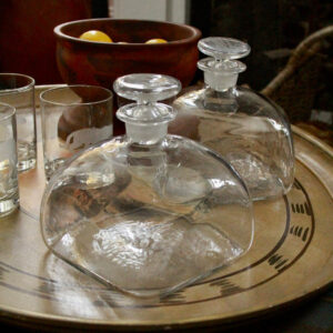Pair of Mid Century Maritime Decanters w/Stoppers/Set of 2