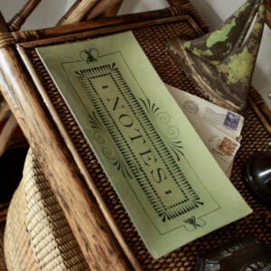 John Derian's 'Notes' Decoupage Glass Platter