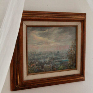 Paris Cityscape Oil Painting, 1960