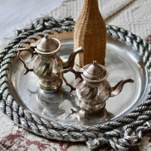 Vintage English Style Silverplate Coffee & Teapots/Set of 2