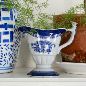 Copeland Spode Blue Transferware Pitcher