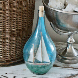Vintage Sailboat in a Bottle