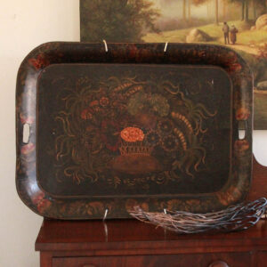 Joyful Garden Tole Tray