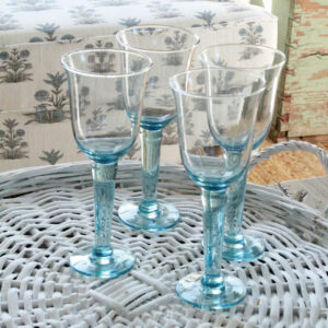 Stonington Sea Glass Stemmed Glasses/Set of 4