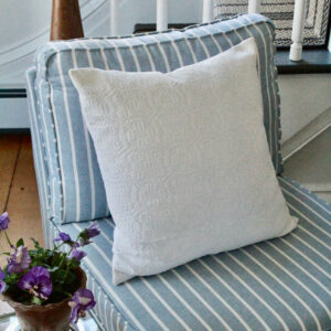 Antique New England Homespun Coverlet Pillow