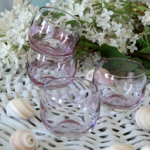 Polly's Vintage Roly Poly Tumblers/Set of 4