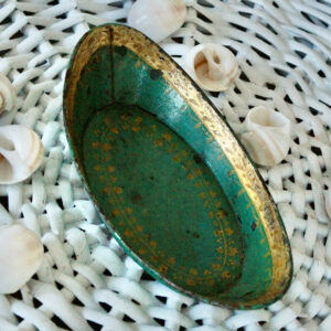 Antique Hand Painted Tole Tray from Boston