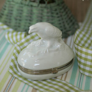 Vintage Porcelain Eagle Keepsake Box