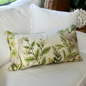 Woodland Garden Embroidered Accent Pillow