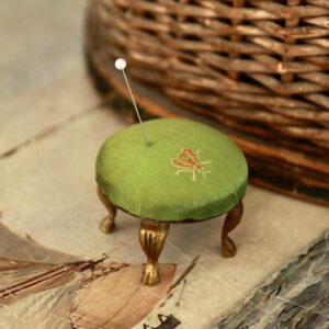 Vintage Italian Petite Pin Cushion Stool