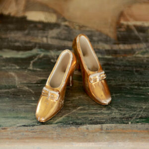 Cora's Petite Antique Gold Luster Shoes/1 Pair