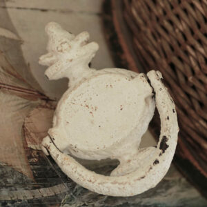 Old Connecticut Farmhouse Painted Cast Iron Door Knocker