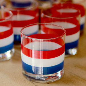 George Briard Patriotic Rocks Glasses/Set of 5