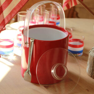 Vintage Tomato Red Ice Bucket