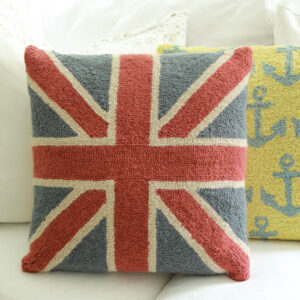 Union Jack Hooked Pillow