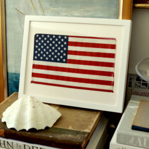 Framed Vintage 48 Star American Flag