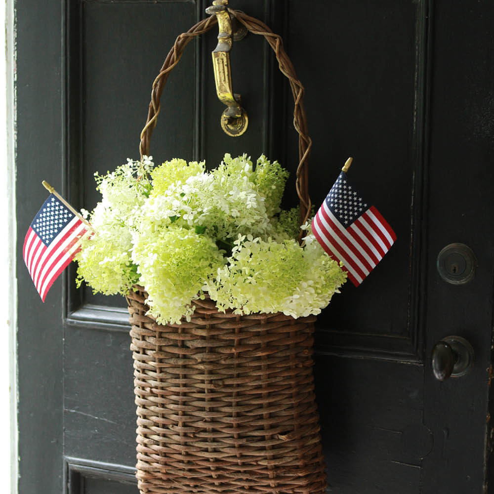 Welcome Home Rustic Hanging Basket