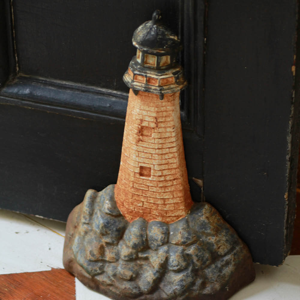 Cast Iron Lighthouse Doorstop