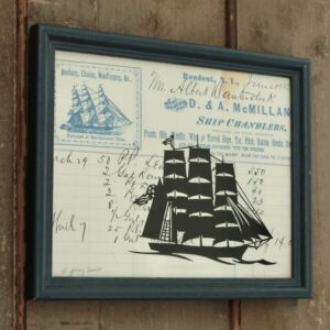 D. & A. McMillan Ship Chandlers & Clipper Ship Silhouette