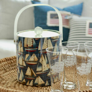 Vintage sailboat Regatta Ice Bucket