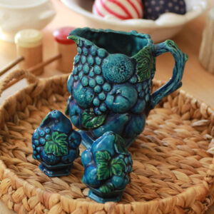 Mood Indigo Pitcher, Salt & Pepper/Set of 3