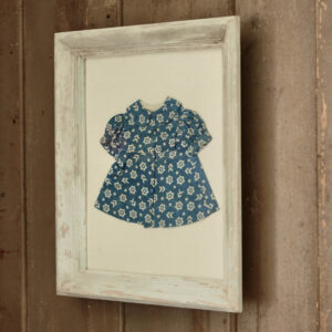 Vintage Handmade Doll's Dress Nautical Textile Folk Art