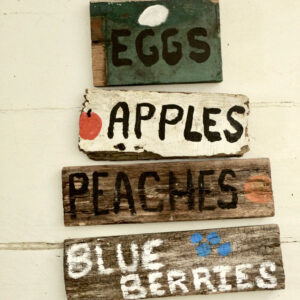 Old Farmstand Signs/Set of 4